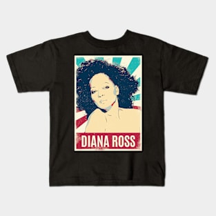 Vintage Retro Diana Ross Kids T-Shirt